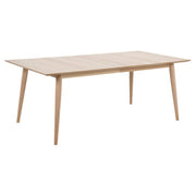 Century Dining Table Beautiful Oak White Pigmented 6 Seat 200x100x75.3 cm